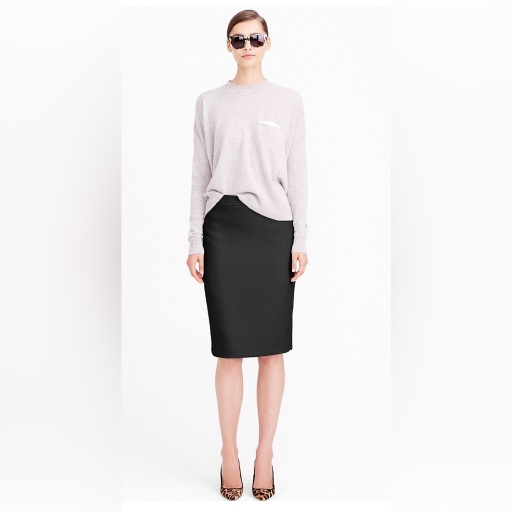 JCrew  no2 Pencil Skirt Double Serge  Wool Blend size 4